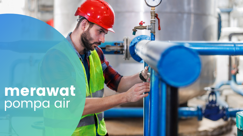 illustrasi kiat merawat pompa air