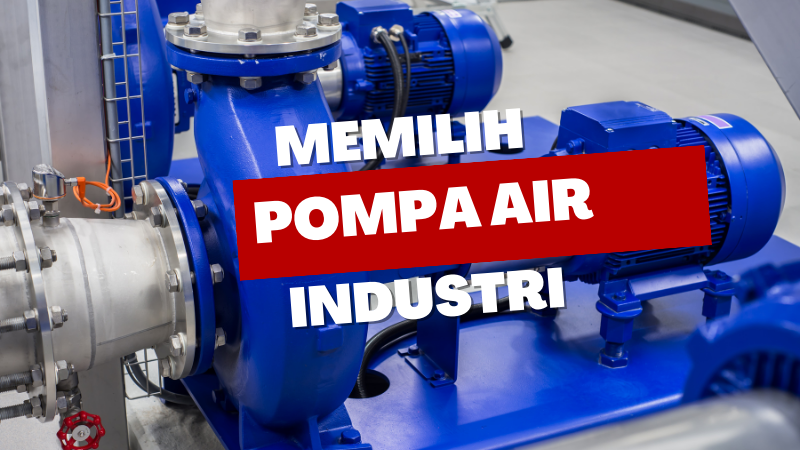 illustrasi pompa air industri kecil